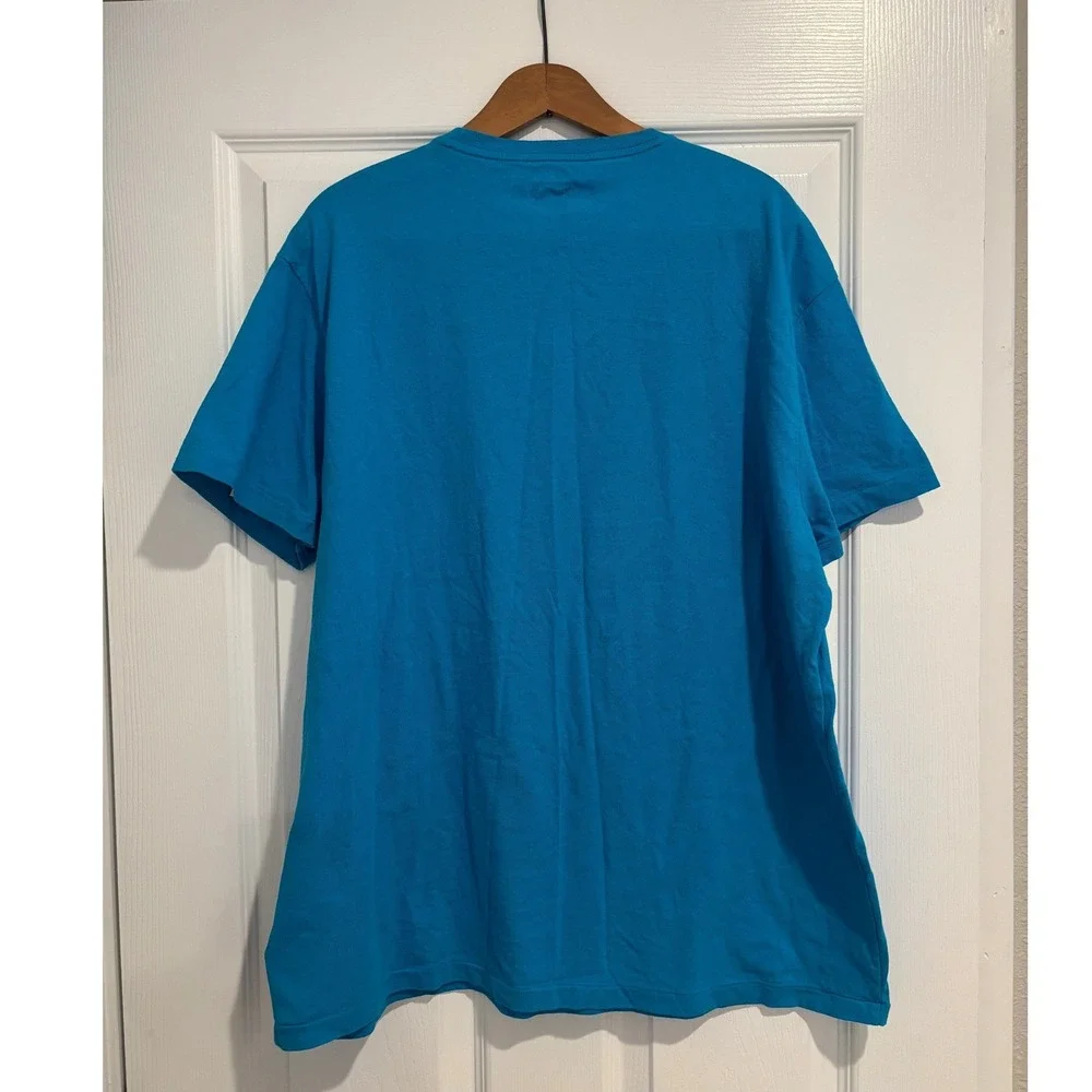 Polo Ralph Lauren Big‎ Pony Tee Classic Fit Neon Blue Orange Size Large